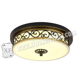 Glass Material Modern Ceiling Light Hidden Camera For Long Distance Infrared Playing Card Scanner