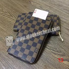 Leather Poker Cheat Device Electronic Wallet Card Exchanger For Magic Trick