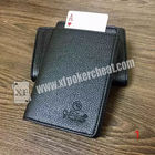 Leather Poker Cheat Device Electronic Wallet Card Exchanger For Magic Trick