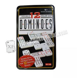 White Backside Invisible Ink Marked Dominoes For UV Contact Lenses