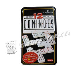 Colorful Point Marked Dominoes Invisible Playing Cards For UV Contact Lenses Gambling Device