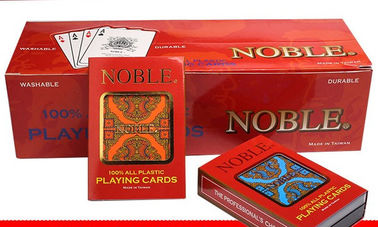 Noble No. T-X053 PVC Plastic Invisible Playing Cards In Poker Cheating