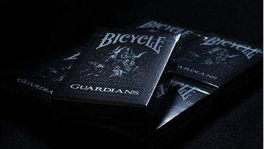 Black Guardians Deck Bicycle Plastic Playing Cards / Poker Cheat Device