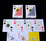 RUITEN Plastic Invisible Playing Cards / Red Color Marked Poker Cards