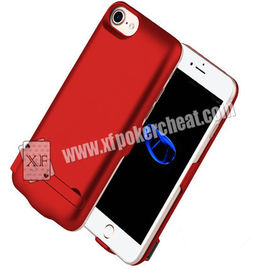 4.7 Inch iPhone 6 / 7 / 8 Power Case Poker Scanner With IR Camera Inside To Scan Marked Playing Cards