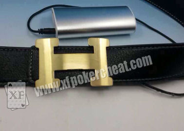 Poker Cheating Device Black Leather Strap Belt Camera With 19 - 35cm Distance