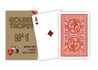 Plastic Modiano Golden Trophy Gambling Props Casino Grade Playing Cards