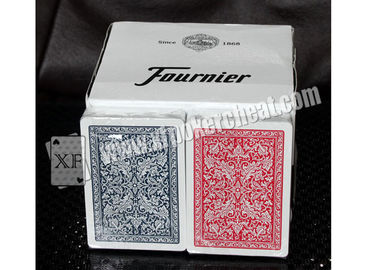 Magic Gambling Props Fournier Plastic 2818 Red Blue Jumbo Face Playing Cards