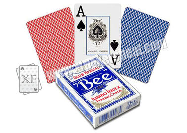 Eco - Friendly  Wide Size Marked Poker Cards / Jumbo Index Playing Cards