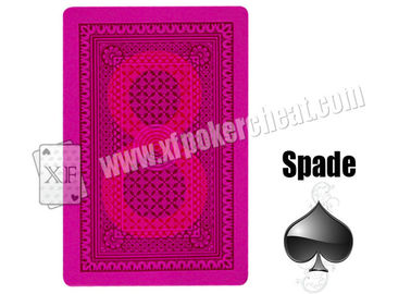 Magic Props Silver Paper Invisible Playing Cards , Gambling Cheat Marked Poker Cards