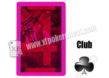 Gambling Laser Invisible Plastic Marked Playing Cards With Glasses