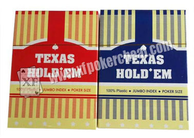 Texas Holdem Playing Card With Poker Size And Jumbo Index Made By Plastic