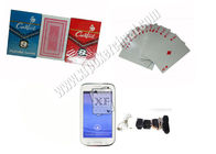 India Cocrtaie Black / Red Playing Paper Side Marked Magic Cards for Poker Analyzer