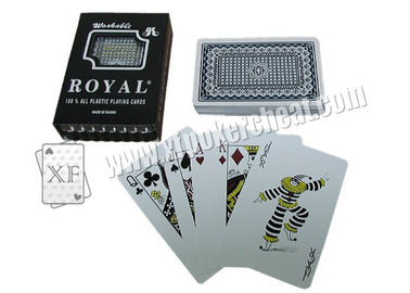 Taiwan Royal Gambling Props Plastic Playing Cards Bridge Size Regular Size