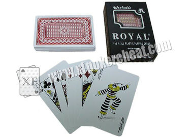 Taiwan Royal Gambling Props Plastic Playing Cards Bridge Size Regular Size