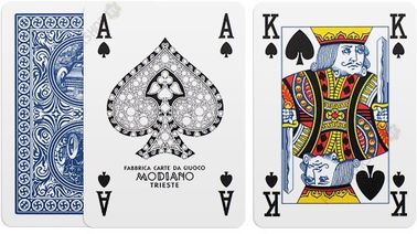 Plastic Gambling Props 4 Regular Index Modiano Golden Trophy Playing Cards