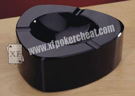 Black Ceramic Ashtray Camera For Poker Analyzer / Cigarette Ashtray Camera