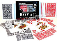 Professional Marked Poker Cards , Casino Games Royal Plastic Playing Cards