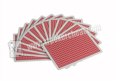 Custom Italy Modiano Casino Marked Poker Cards With Red / Blue Colored