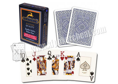 Gambling Italian Modiano Platinum Poker Acetate Jumbo Plastic Marked Playing Cards