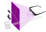 Plastic Purple Perspective Glasses For Gambling Props / Poker Cheat