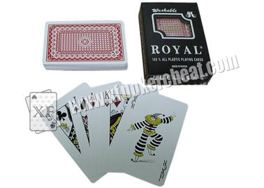 Taiwan Royal 100% Plastic Poker Cards Gambling Props For Magic Trick