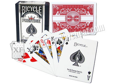 Waterproof Prestige Plastic Bicycle Jumbo Index Playing Cards With Marking