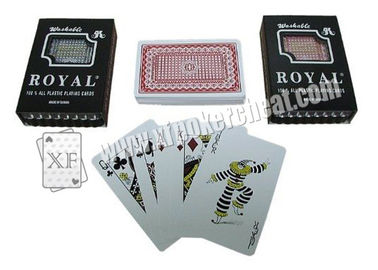 Taiwan Royal Gambling Props Plastic Playing Cards Bridge Size Regular Size