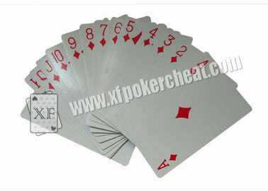 India Cocrtaie Black / Red Playing Paper Side Marked Magic Cards for Poker Analyzer