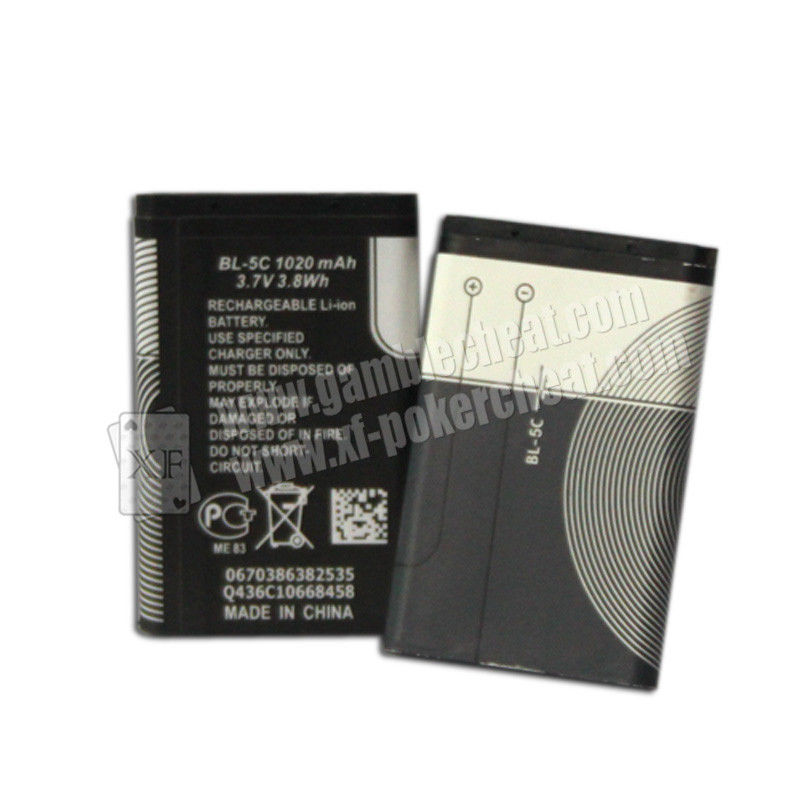 Black Nokia N72 Gambling Tools BL - 5C Lithium Battery For Poker Scanner