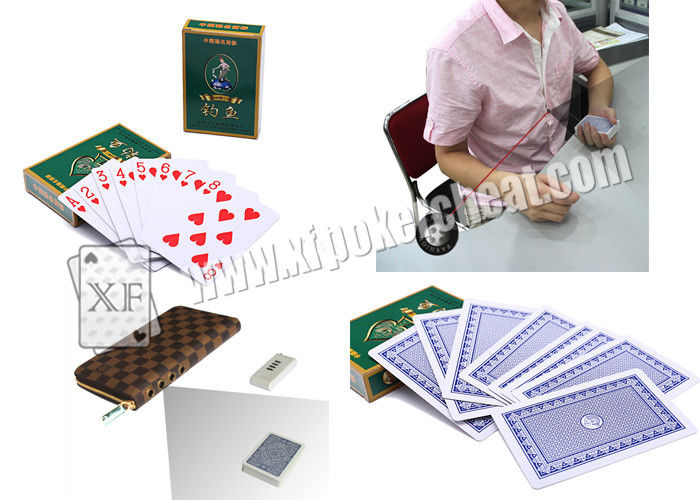 Chinese DiaoYu Paper Marked Invisible Poker Cards With Sides Bar Codes For Poker Analyzer And Poker Scanner