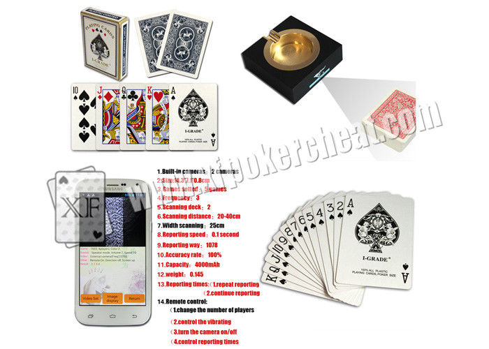 I-GRADE Paper Marked Playing Cards With Side Invisible Barcodes , Poker Trick Card