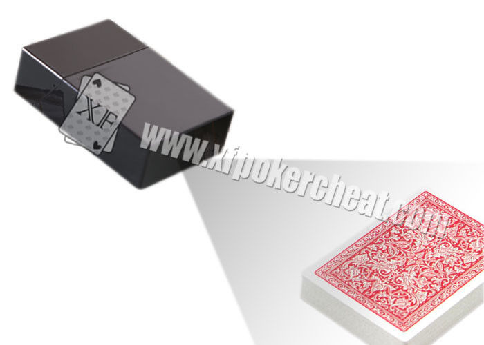 Invisible Playing Cards Poker Scanner Black Plastic Cigarette Box Camera