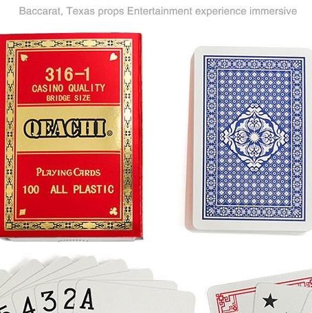 QEACHI Plastic Playing Cards With Invisible Ink Bar-Codes Markings For Poker Analyzer Scanner
