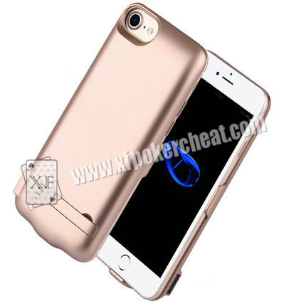 Plastic 5.5 Inch IPhone 8 Plus Power Case Spy Camera / Playing Card Scanner