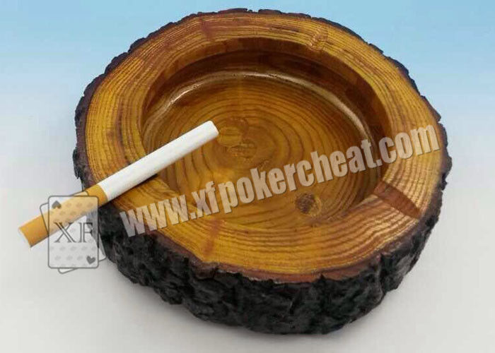 Colorful Poker Scanner Plastic Round Ashtray Hidden Cheating Camera