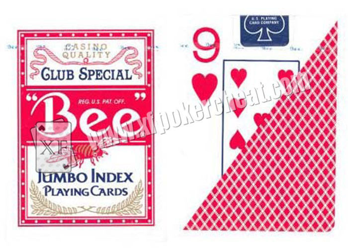 Eco - Friendly  Wide Size Marked Poker Cards / Jumbo Index Playing Cards