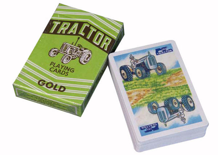 Recyclable Gambling Props Paper Tractor Playing Cards Bridge Size