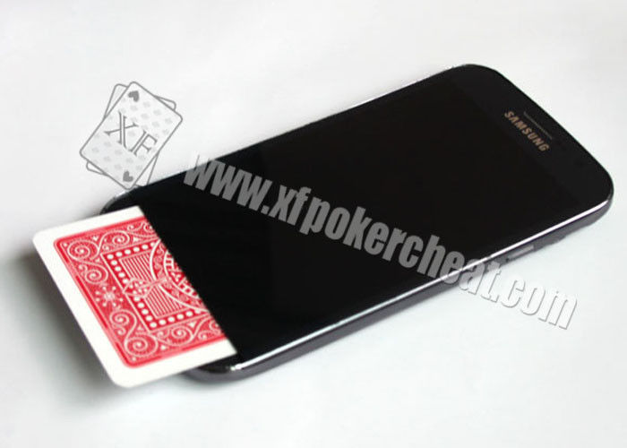 Black Plastic Samsung S5 Mobile Poker Cheat Device , Gambling Cheating Devices