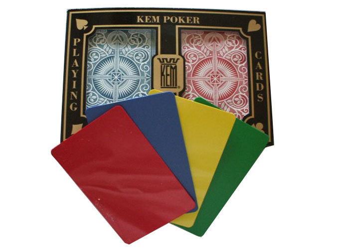 Regular Index Poker Gambling Props , KEM Arrow Plastic Playing Cards