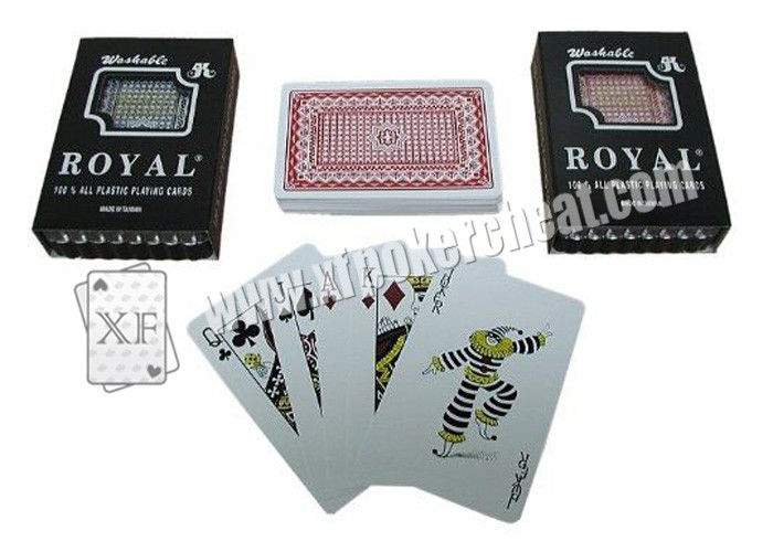 Taiwan Royal 100% Plastic Poker Cards Gambling Props For Magic Trick